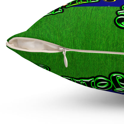 og - Spun Polyester Square Pillow - ('snoops' background)