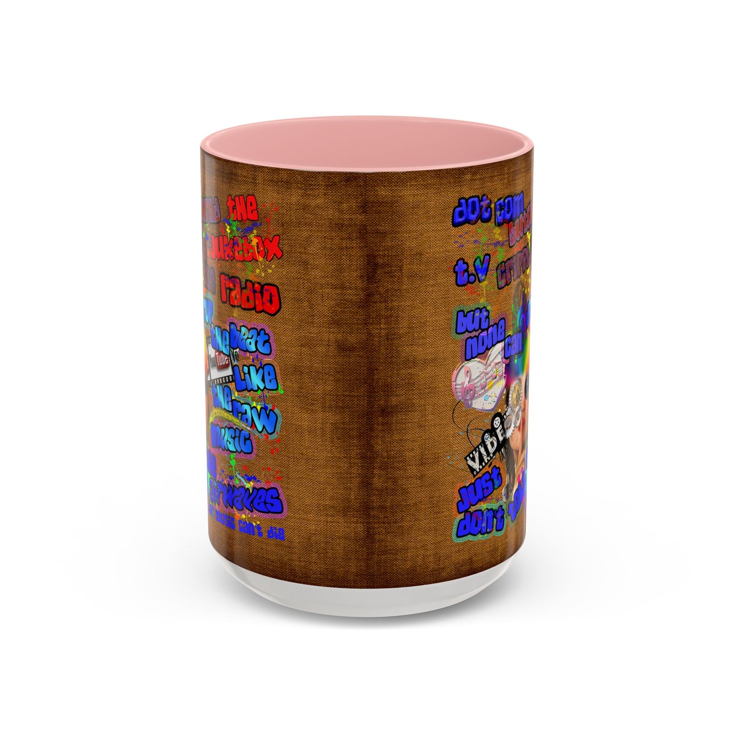 drop the beat - Accent Mug (brown papyrus)