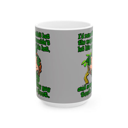 turtle race - White Mug (light grey)