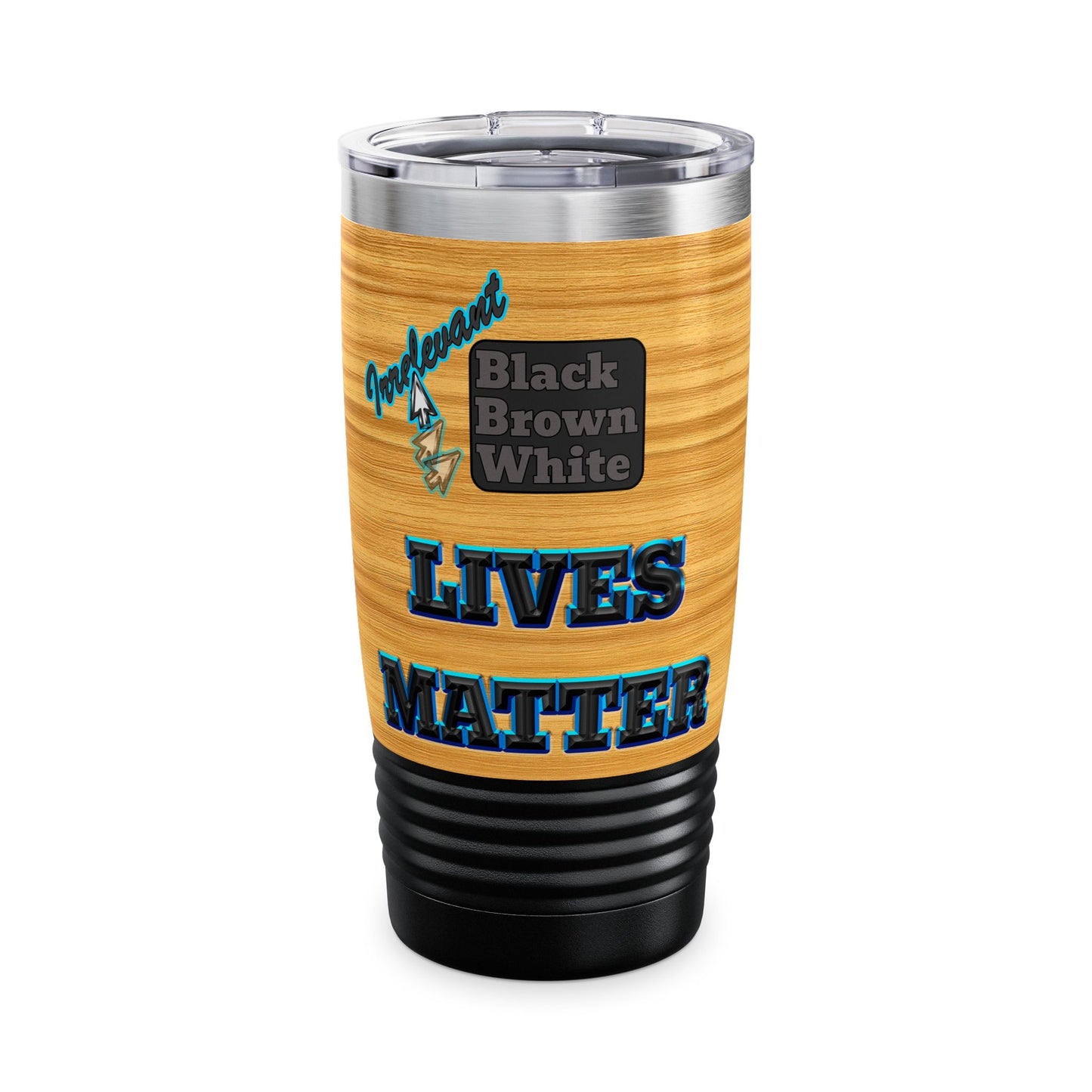 irrelevant - Ringneck Tumbler, 20oz (butterscotch wood finish)