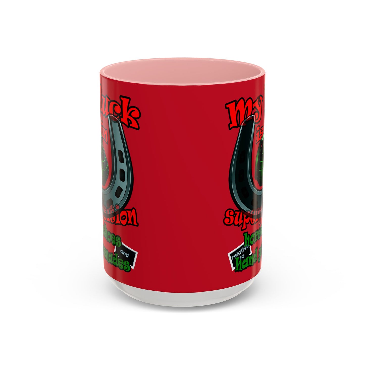my luck - Accent Mug (dark red)
