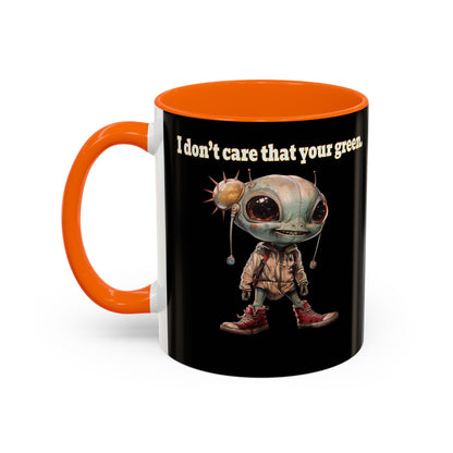 I don't care that your grey - Accent Mug (black)
