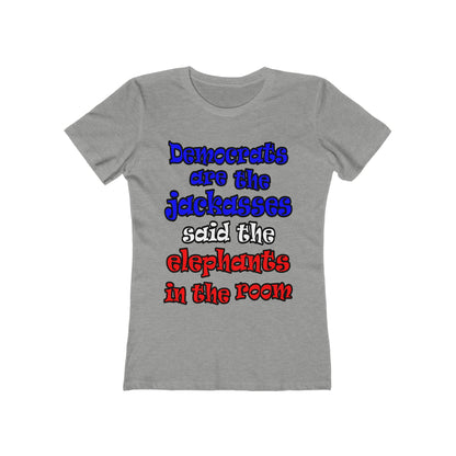 donkeys and elephants - Women's The Boyfriend Tee