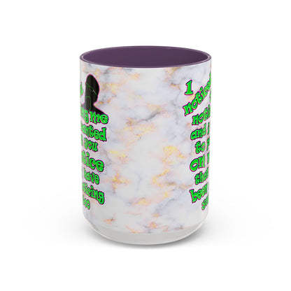 noticed you noticing - Accent Mug (white marble)