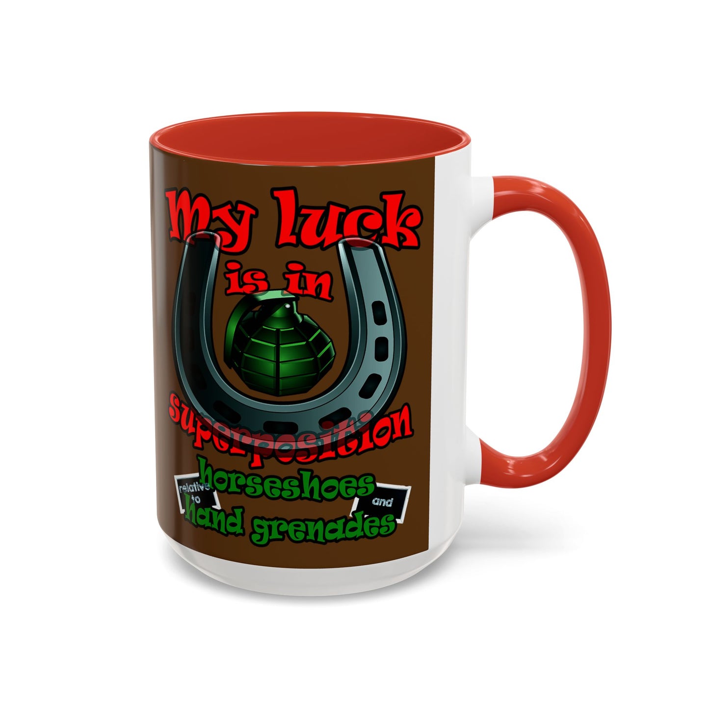 my luck - Accent Mug (brown)