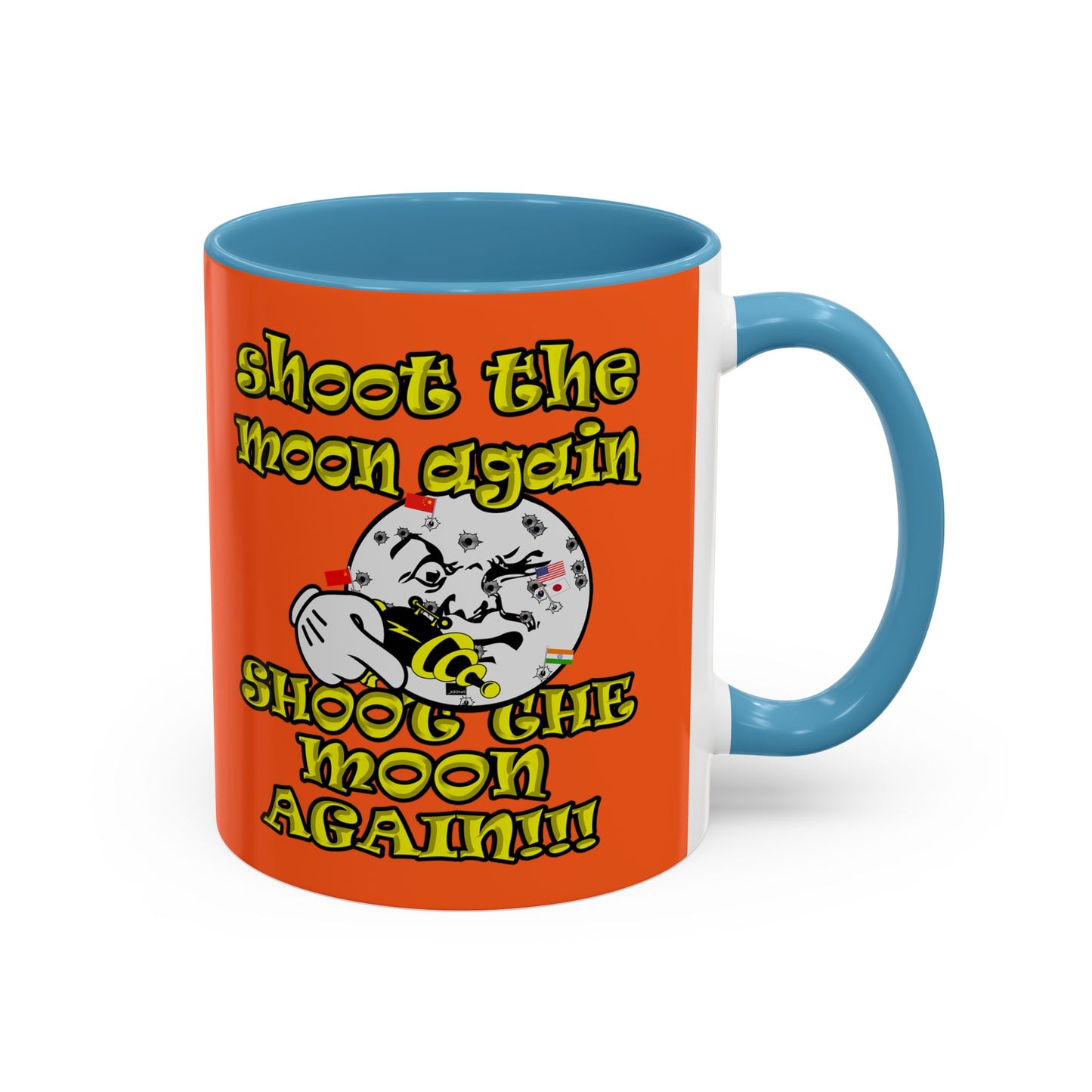 shoot the moon again - Accent Mug (orange)