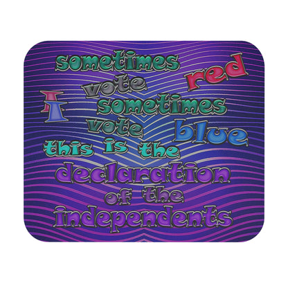 declaration of the independents - Mouse Pad (Rectangle) (purple wave)