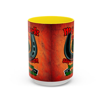 my luck - Accent Mug (burnt orange)