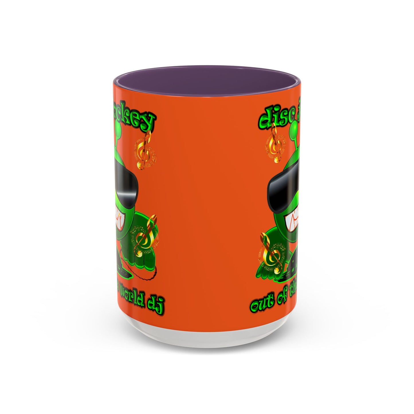 disc jockey - Accent Mug (orange)