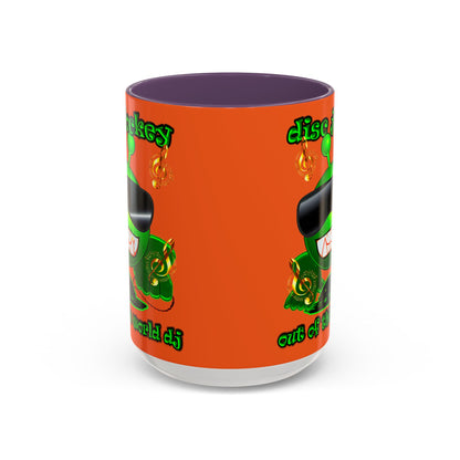 disc jockey - Accent Mug (orange)