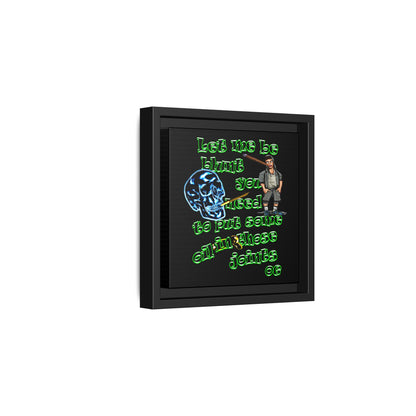 og - framed canvas art (black)