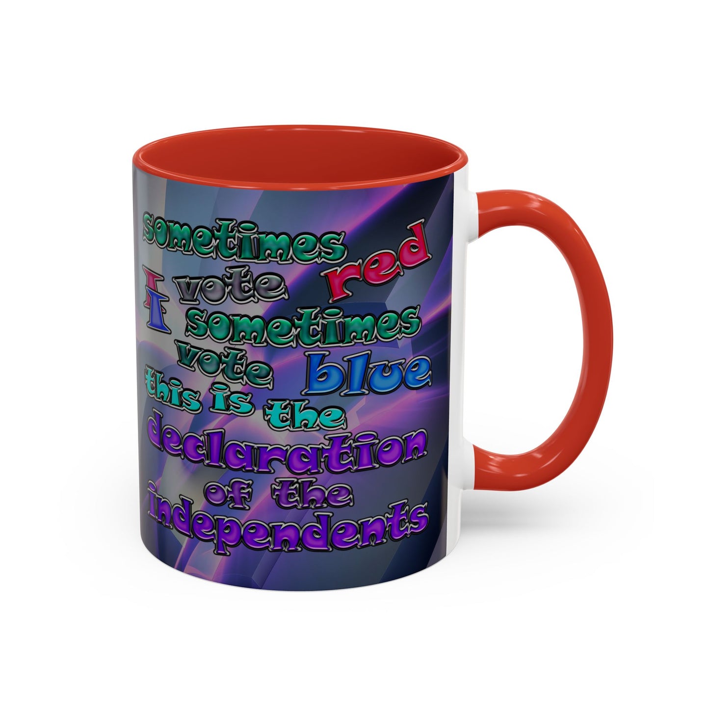 declaration of the independents - Accent Mug (grey-pink wave)