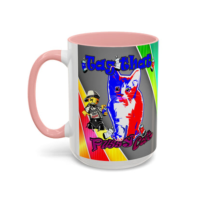 tag that - Accent Mug (rainbow split)
