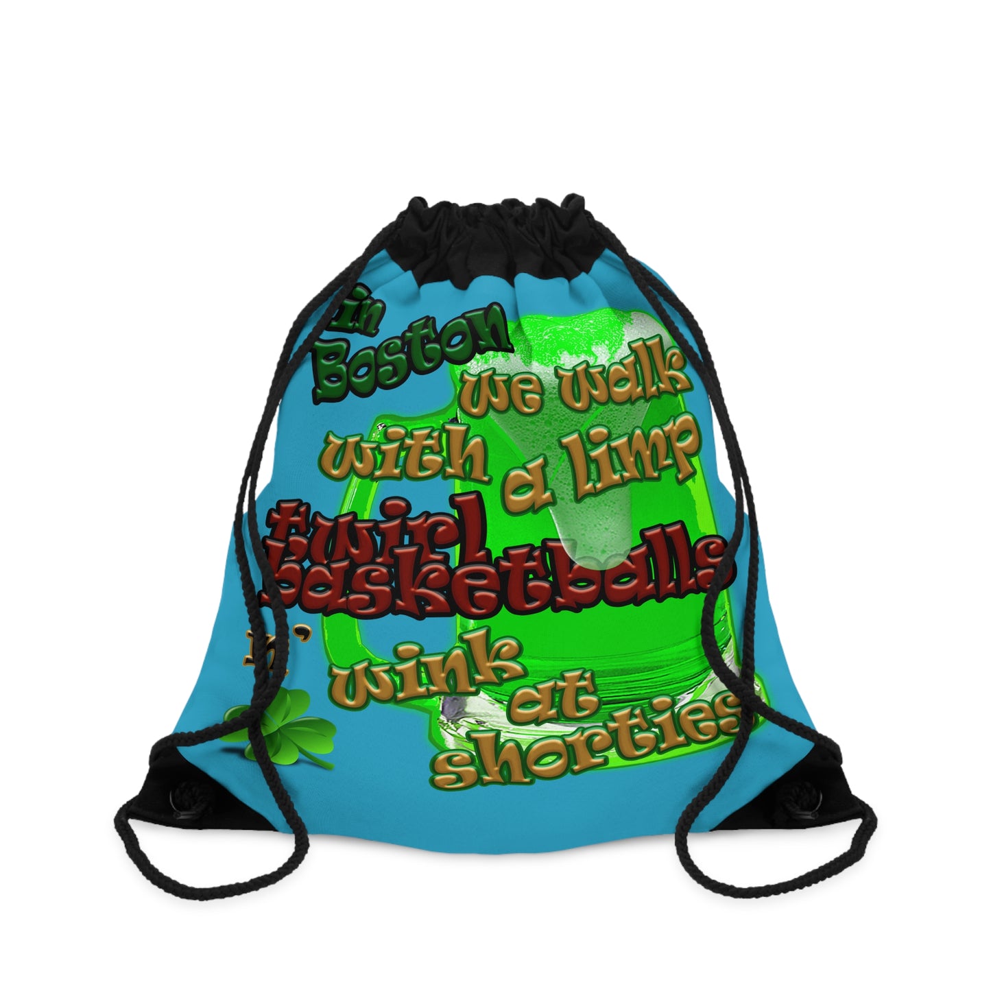 celtics logo - Drawstring Bag (turquoise)