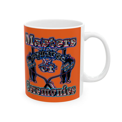 em cee squared - White Mug (orange)