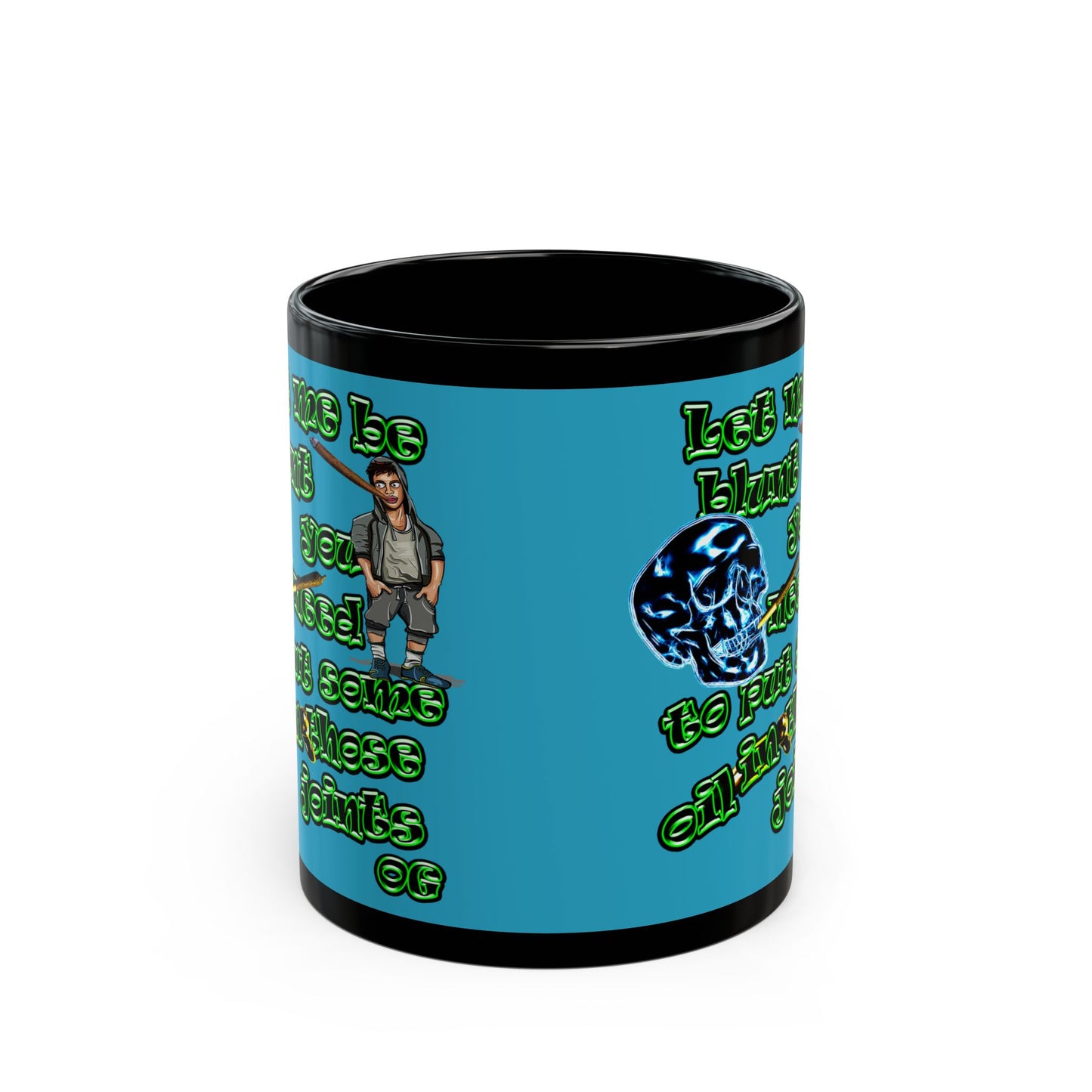 og - Black Mug (turquoise)