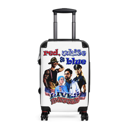 rw&b lives matter - Suitcase (white)