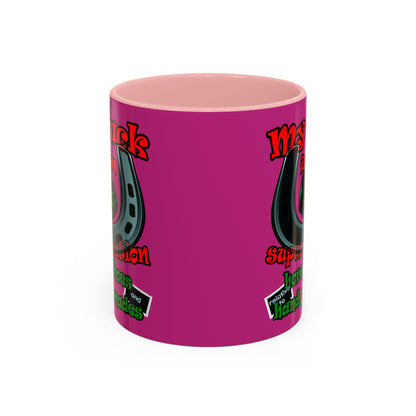 my luck - Accent Mug (pink)