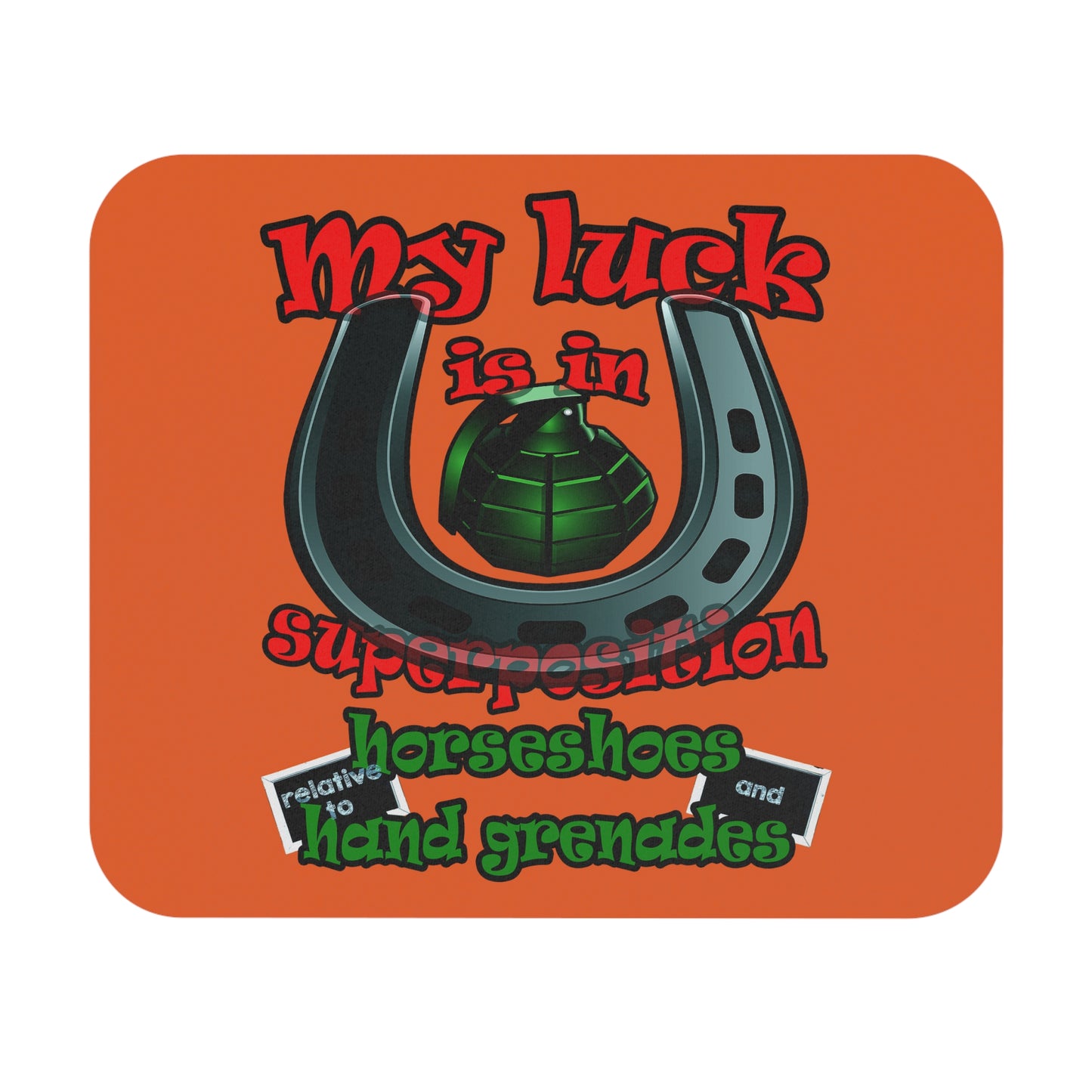 my luck - Mouse Pad (Rectangle) (orange)