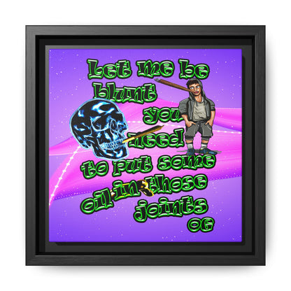 og - framed canvas art (purple-pink wave)