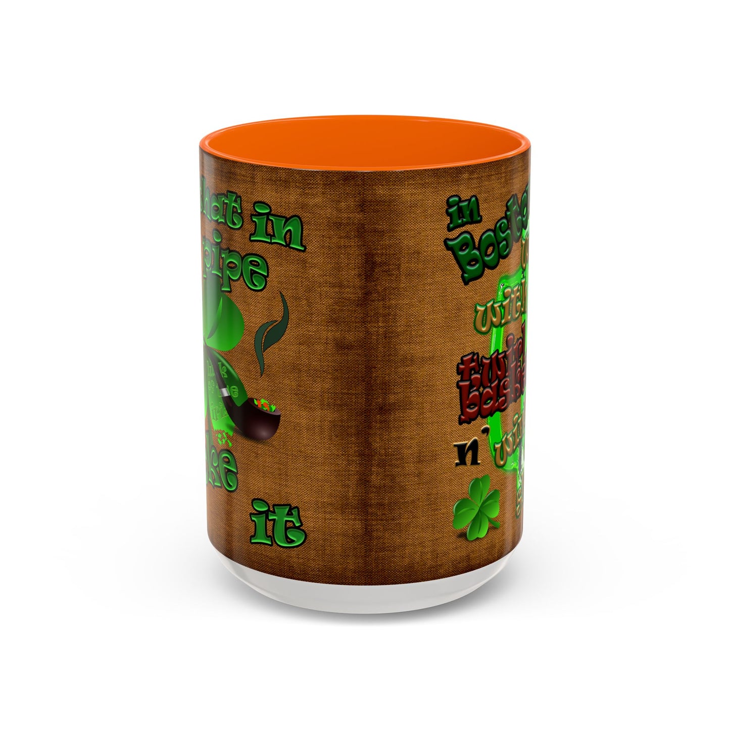 celtics logo - Accent Mug (brown papyrus)