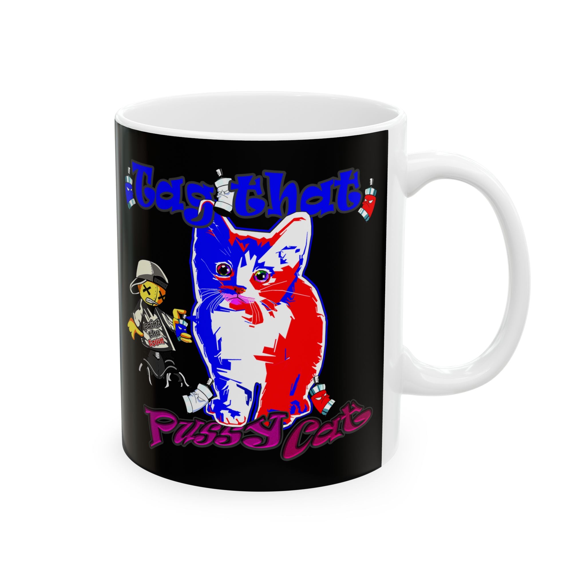 tag that - White Mug (black)