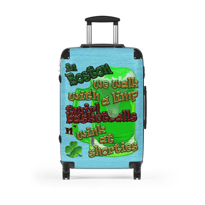 celtics logo - Suitcase (faded blue)