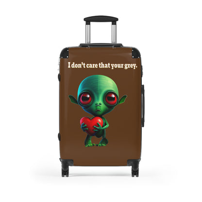 I don't care that your grey - Suitcase (brown)