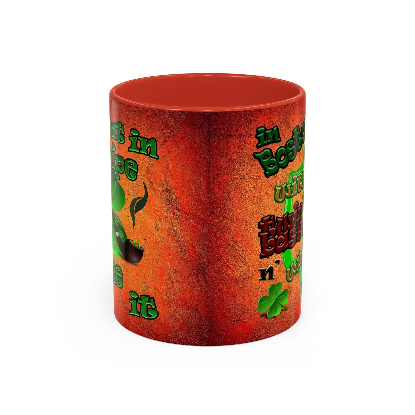 celtics logo - Accent Mug (burnt orange)