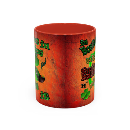 celtics logo - Accent Mug (burnt orange)