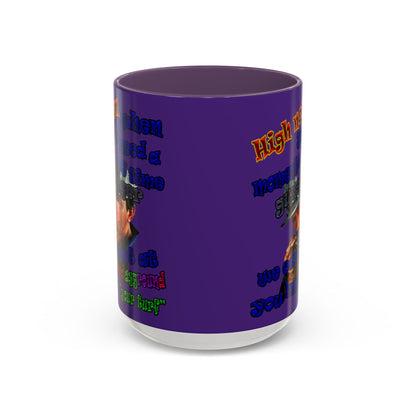 high noon - Accent Mug (purple)