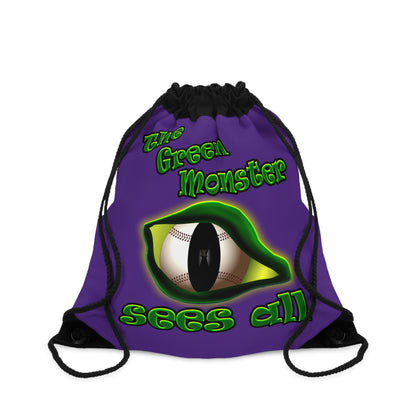 green monster - Drawstring Bag (purple)