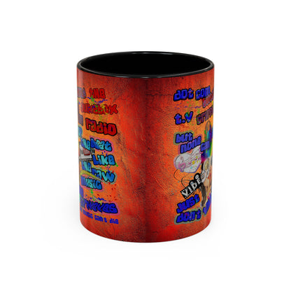 drop the beat - Accent Mug (burnt orange)