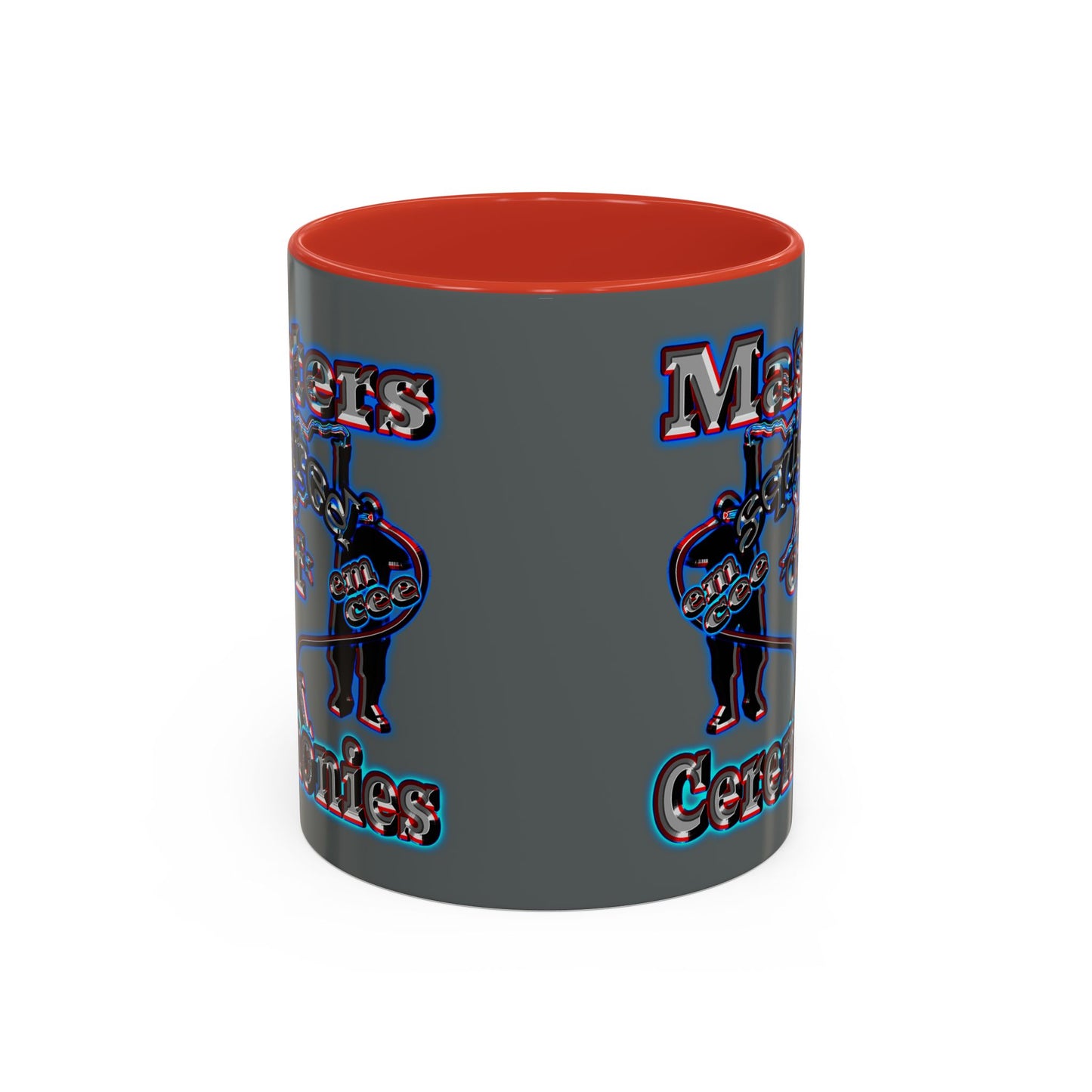 em cee squared - Accent Mug (dark grey)