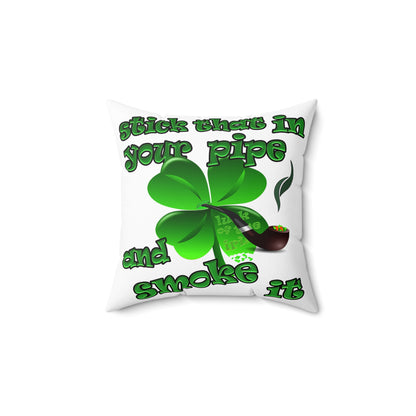 celtics logo - Spun Polyester Square Pillow - (white)