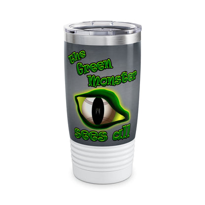 green monster - Ringneck Tumbler, 20oz (grey-light grey)