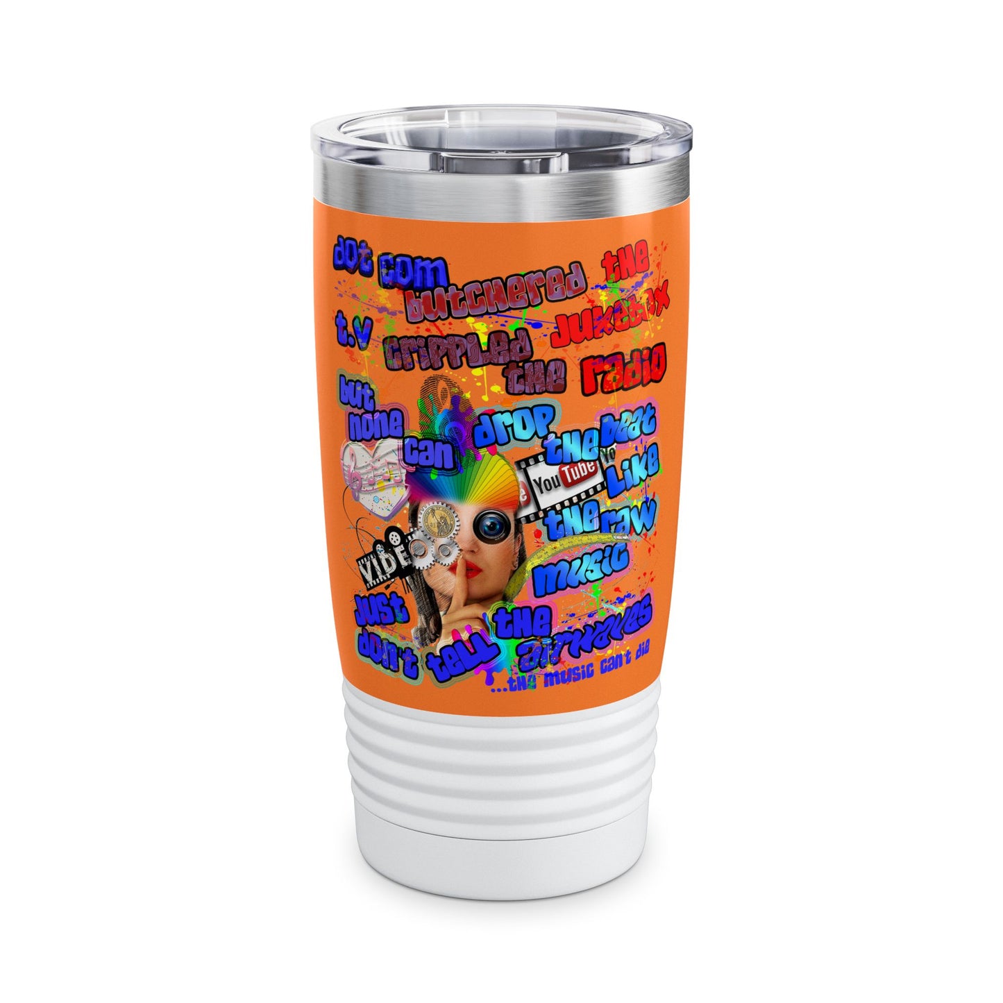 drop the beat - Ringneck Tumbler, 20oz (crusta)