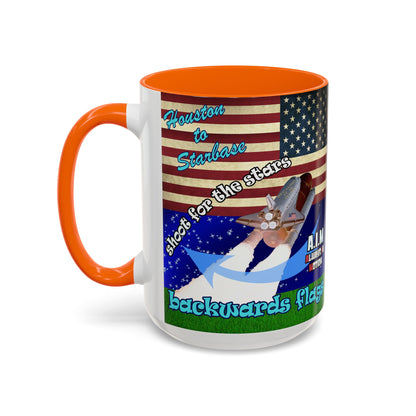 shoot for the stars - Accent Mug ('snoops' background)