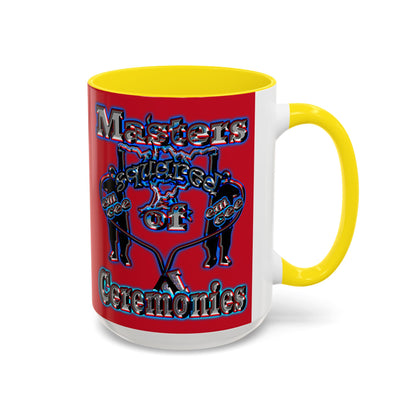 em cee squared - Accent Mug (dark red)