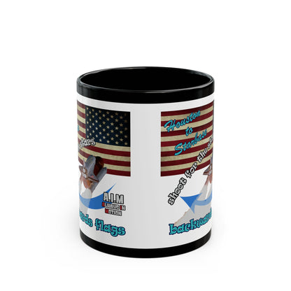 shoot for the stars - Black Mug (white)