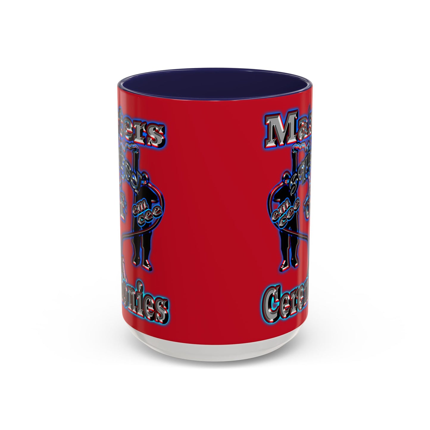 em cee squared - Accent Mug (dark red)