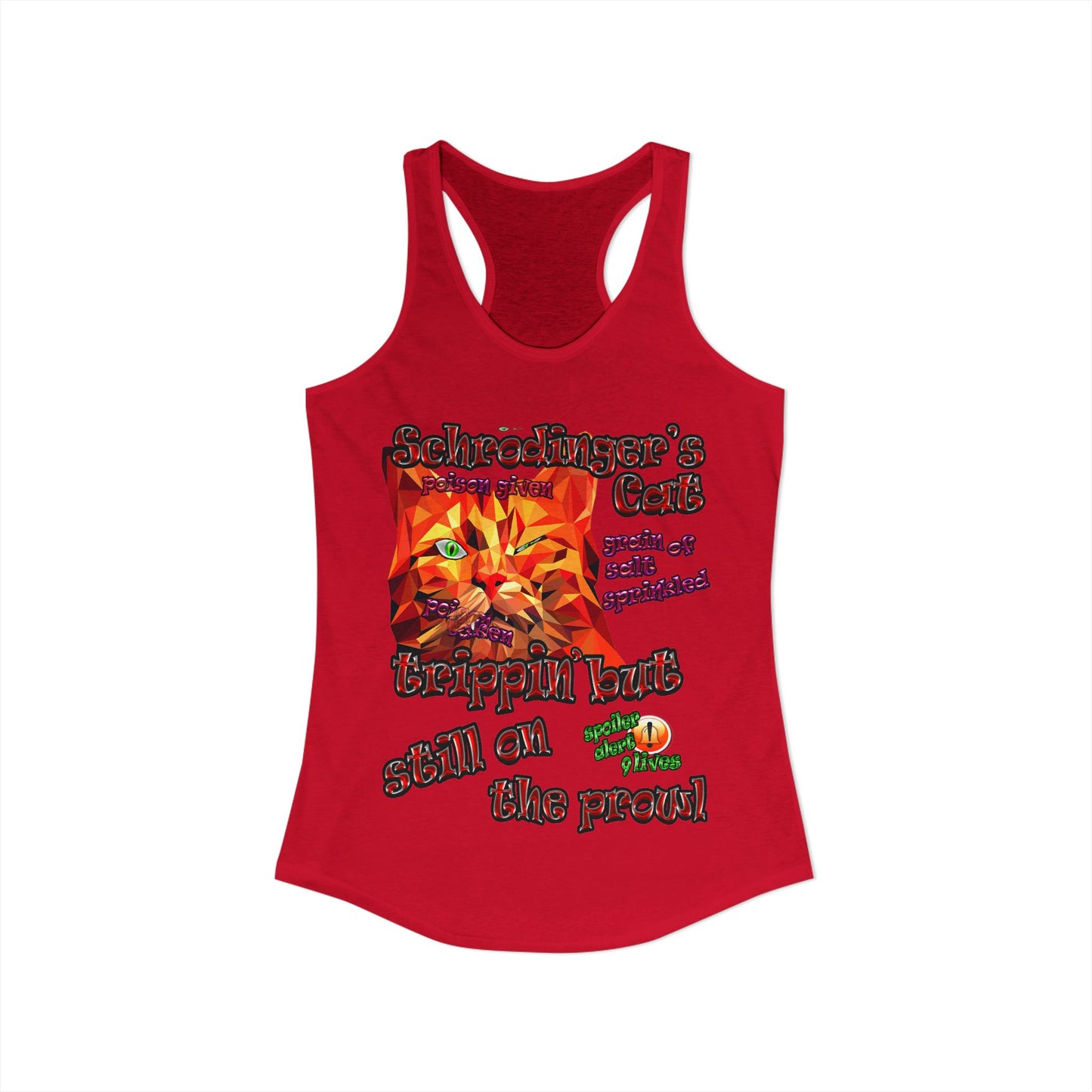 schrodinger's cat - Women's Ideal Racerback Tank
