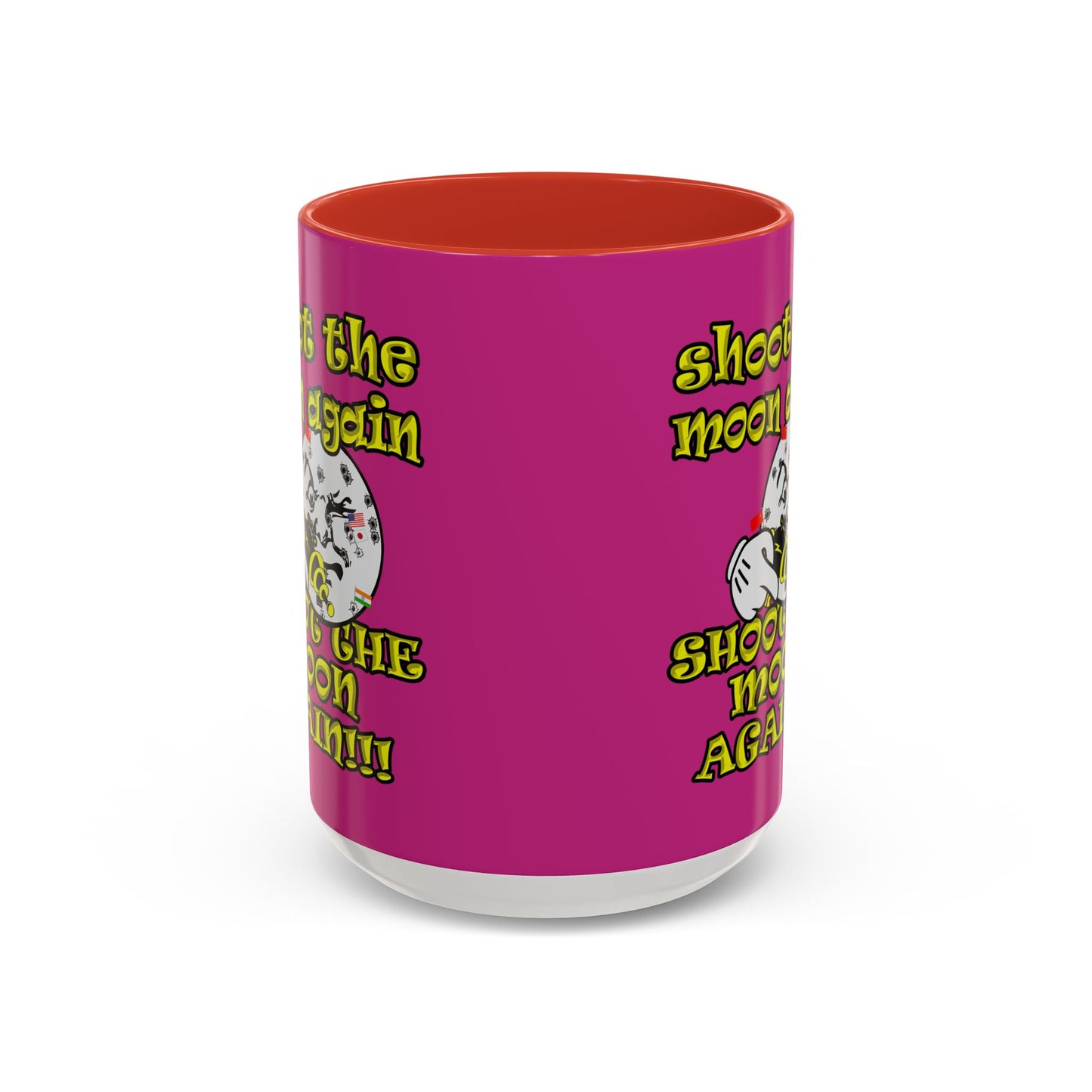 shoot the moon again - Accent Mug (pink)