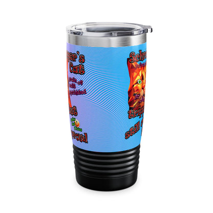 schrodinger's cat - Ringneck Tumbler, 20oz (light blue-purple wave)