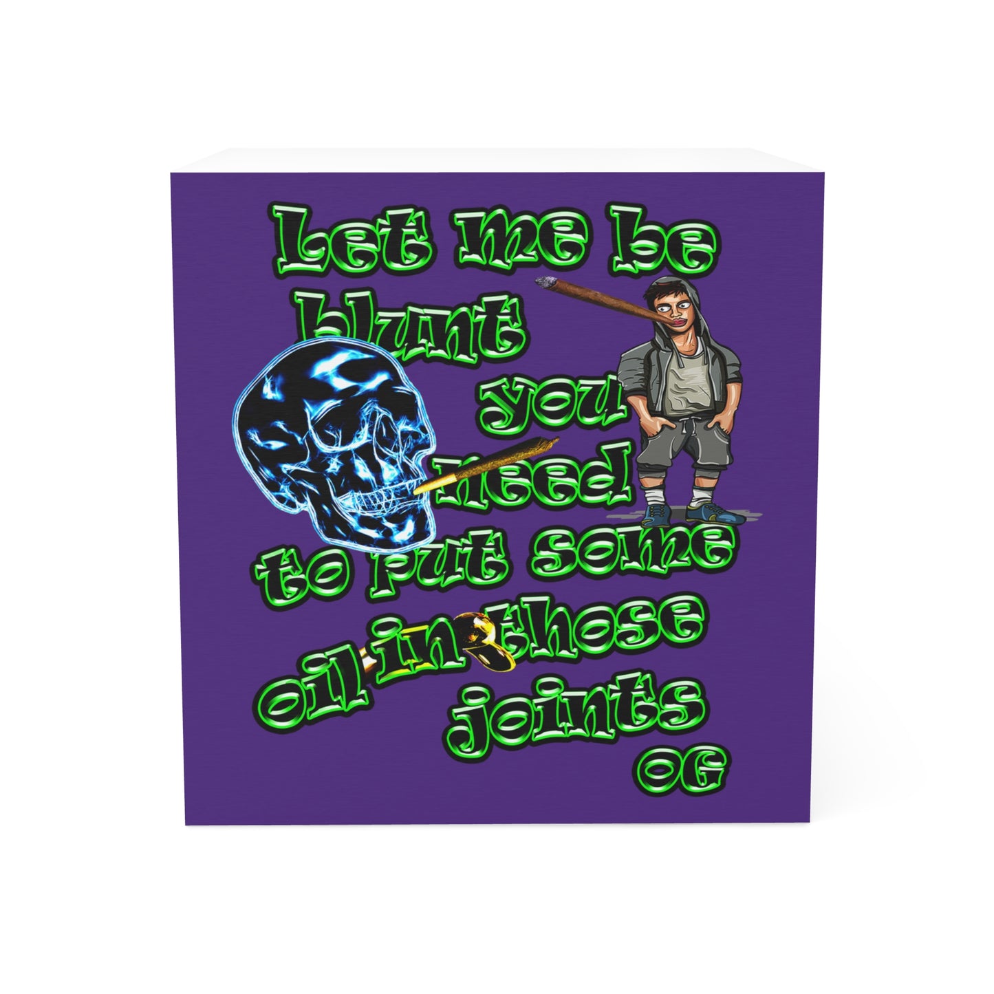 og - note cube (purple)