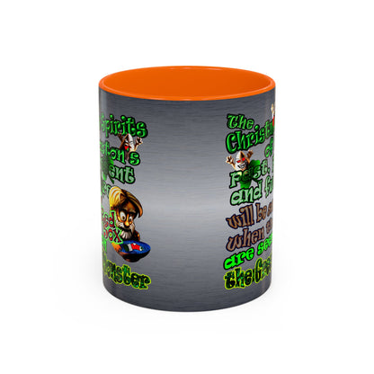 christmas spirits of boston - Accent Mug (brushed nickel)