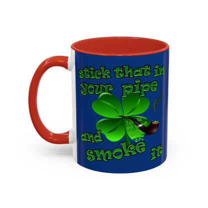 celtics logo - Accent Mug (dark blue)