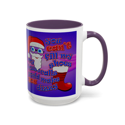 santa's shoes - Accent Mug (purple-pink wave)