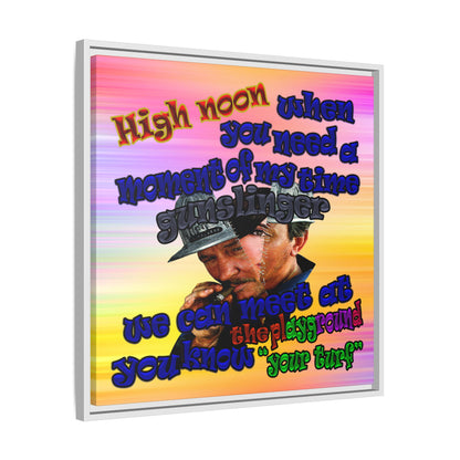 high noon - framed canvas art (color blur)
