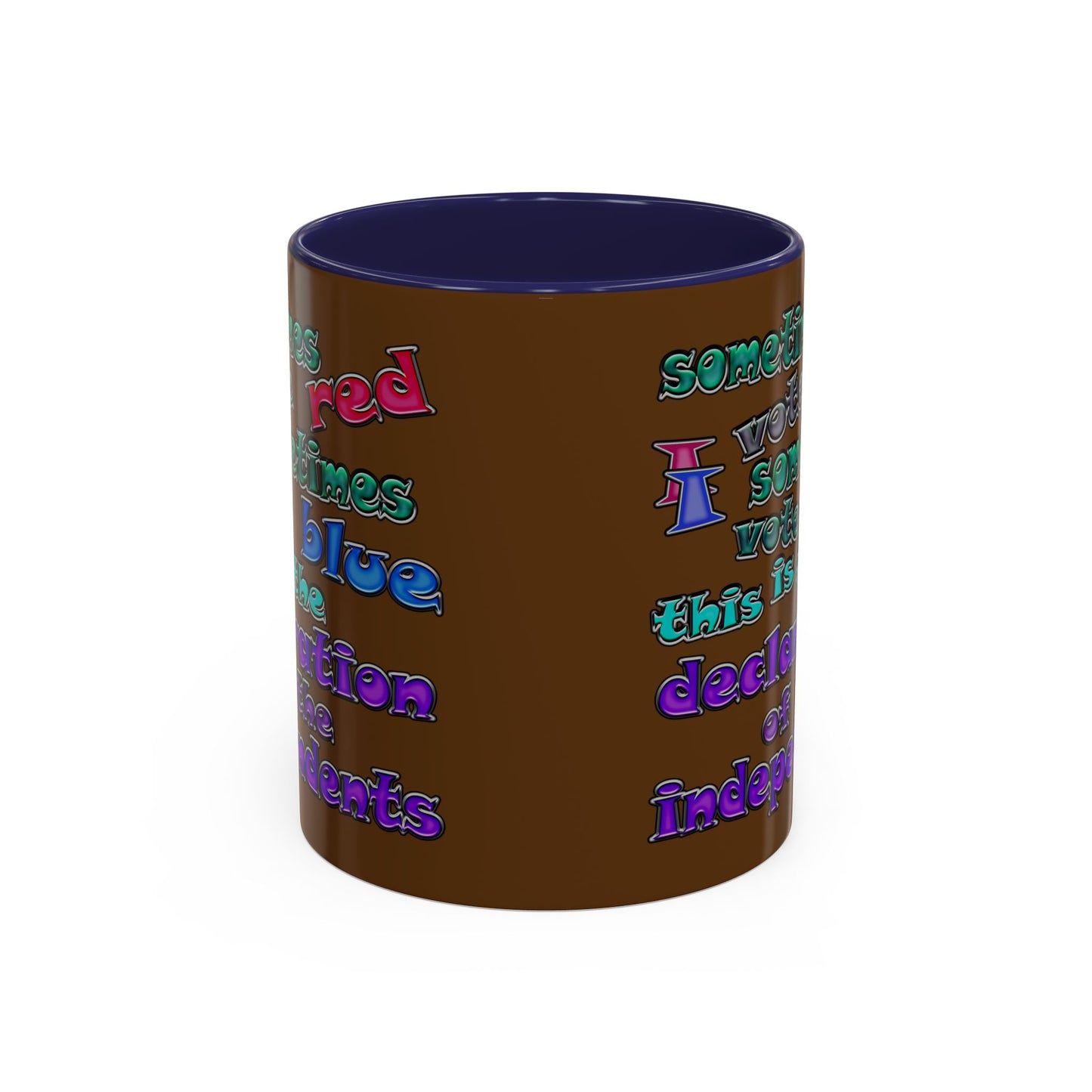 declaration of the independents - Accent Mug (brown)